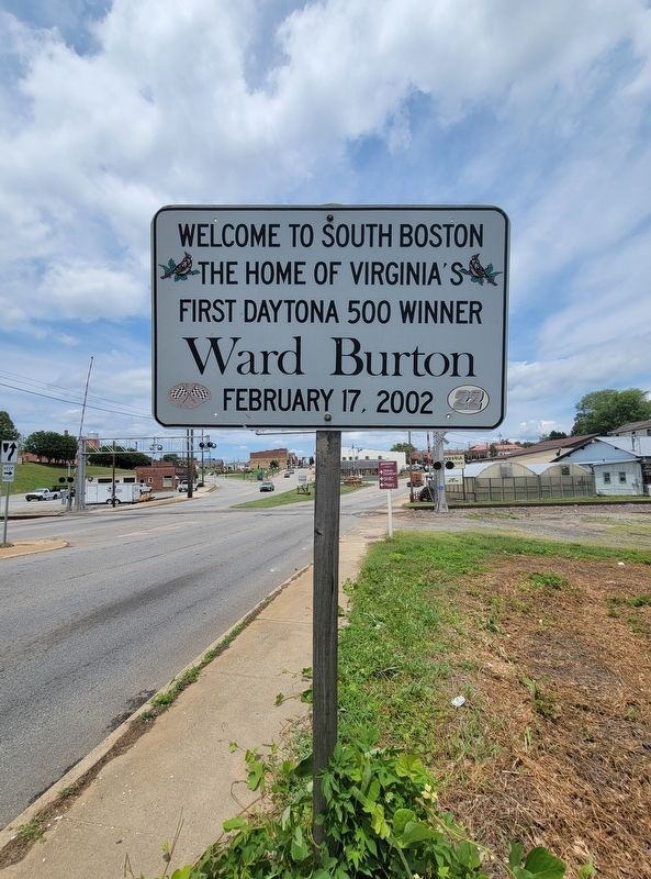 Ward Burton Marker image. Click for full size.