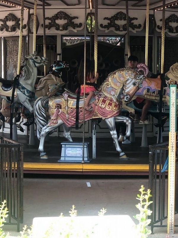 The Columbia Carousel's Silver Anniversary Horse. Click for full size. The Columbia Carousel's Silver Anniversary Horse image. Click for full size.