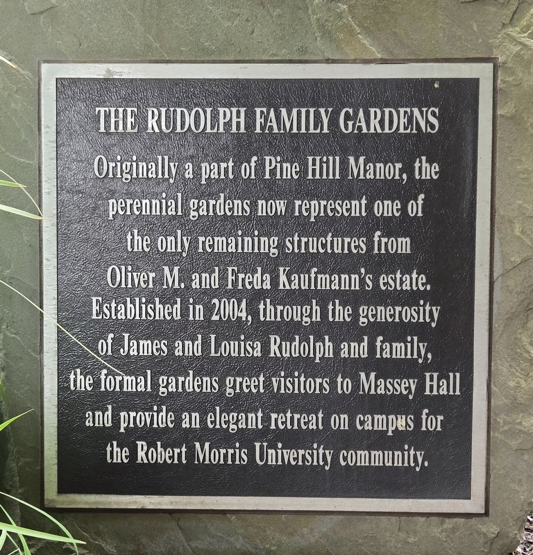 The Rudolph Family Gardens Marker image. Click for full size.