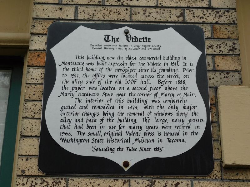 The Vidette Marker. Click for full size. The Vidette Marker image. Click for full size.