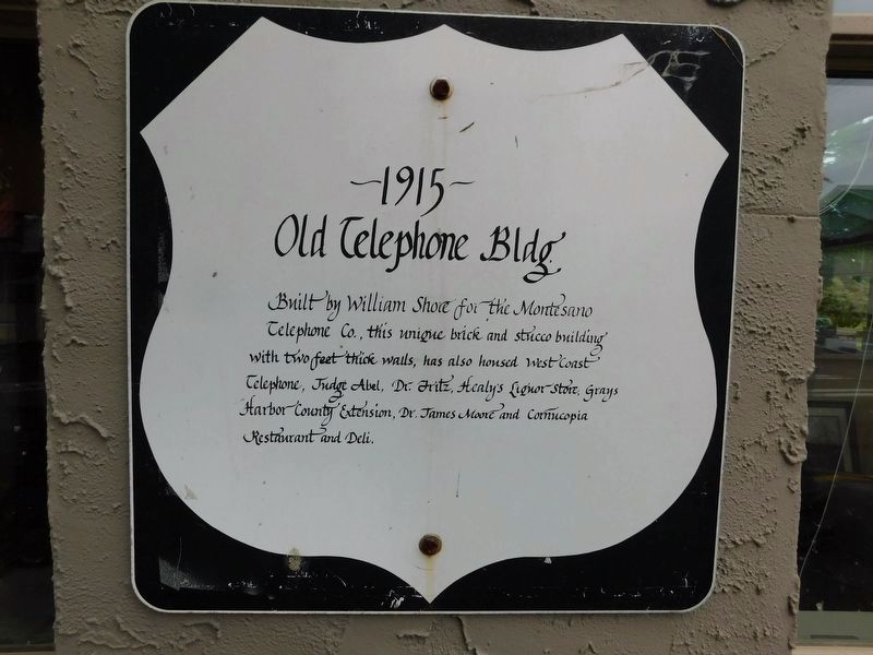 Old Telephone Bldg. Marker. Click for full size. Old Telephone Bldg. Marker image. Click for full size.