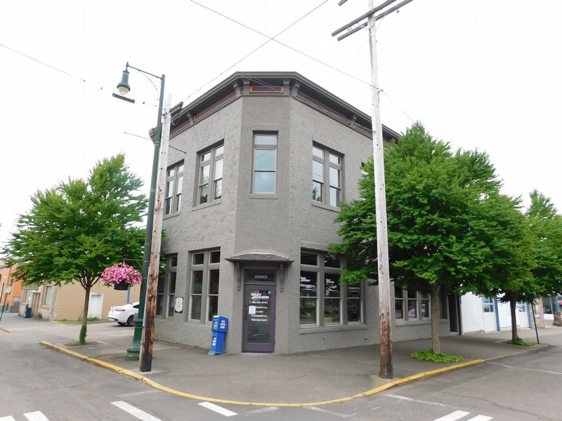 Old Telephone Building & Marker. Click for full size. Old Telephone Building & Marker image. Click for full size.