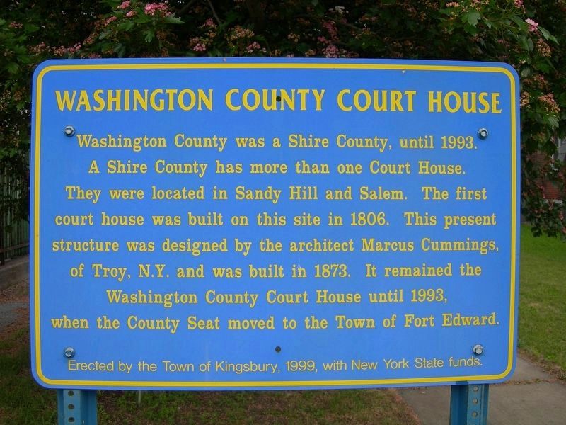 Washington County Court House Marker image. Click for full size.
