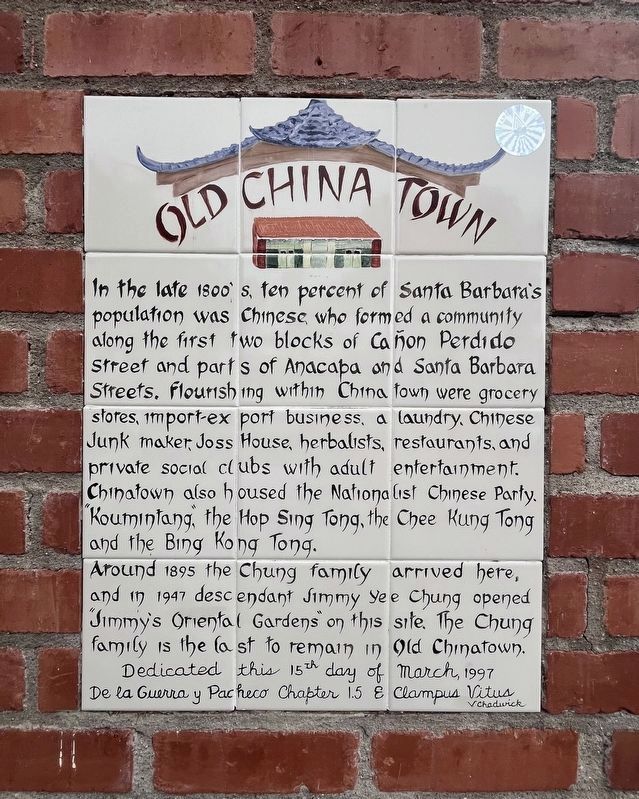 Old Chinatown Marker image. Click for full size.
