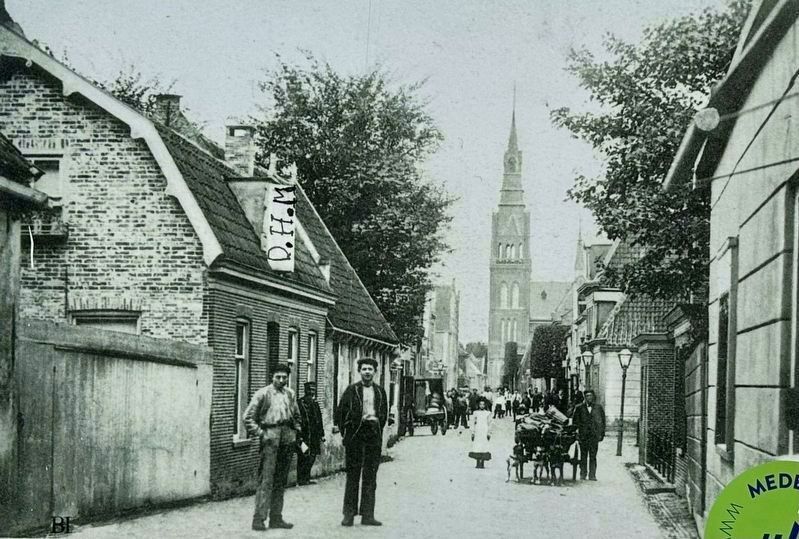 Marker photo: looking west on Bagijnhof, with St. Martinuskerk in the distance. Click for full size. Marker photo: looking west on Bagijnhof, with St. Martinuskerk in the distance image. Click for full size.