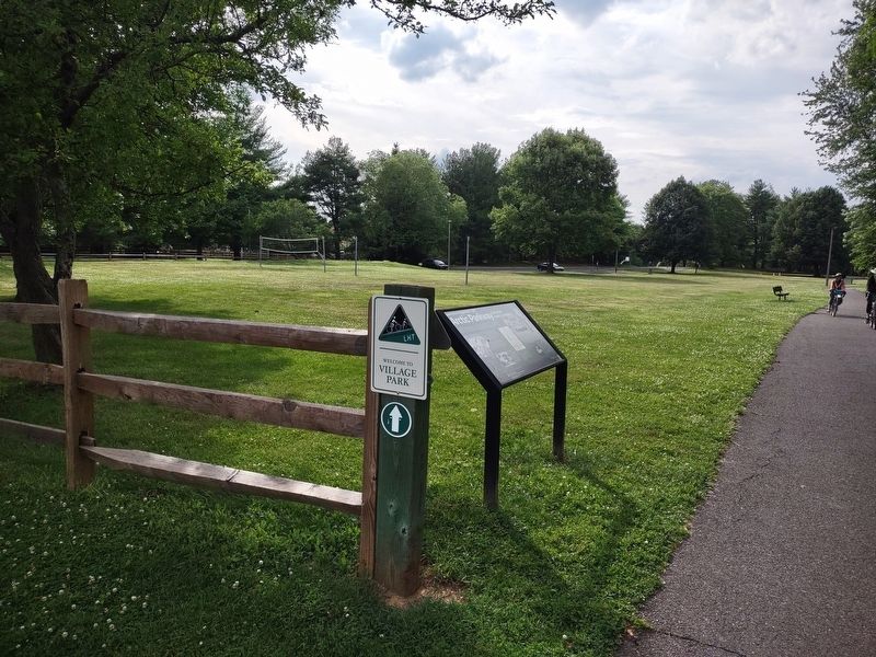 Arctic Parkway Marker, Village Park and Lawrence Hopewell Trail. Click for full size. Arctic Parkway Marker, Village Park and Lawrence Hopewell Trail image. Click for full size.