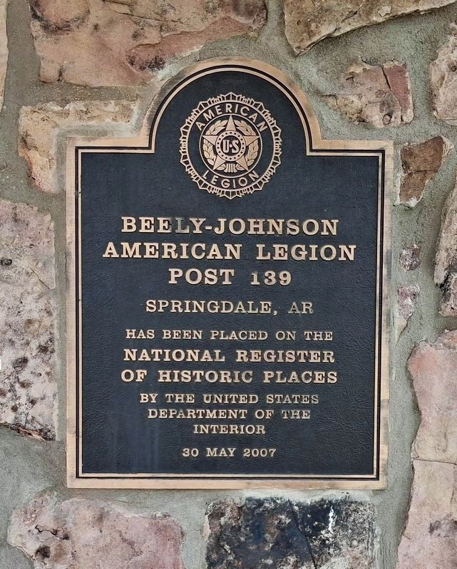 Beely-Johnson American Legion Post 139 Marker. Click for full size. Beely-Johnson American Legion Post 139 Marker image. Click for full size.