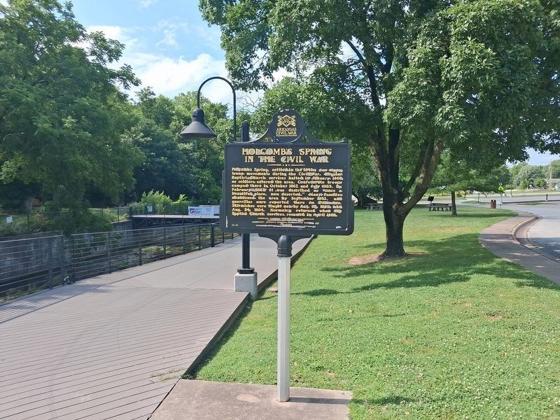 Holcomb's Spring in the Civil War Marker image. Click for full size.