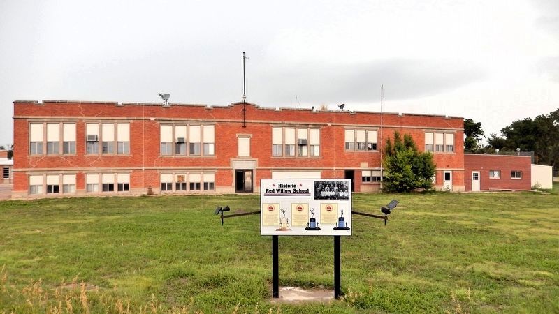 Historic Red Willow School Marker image. Click for full size.