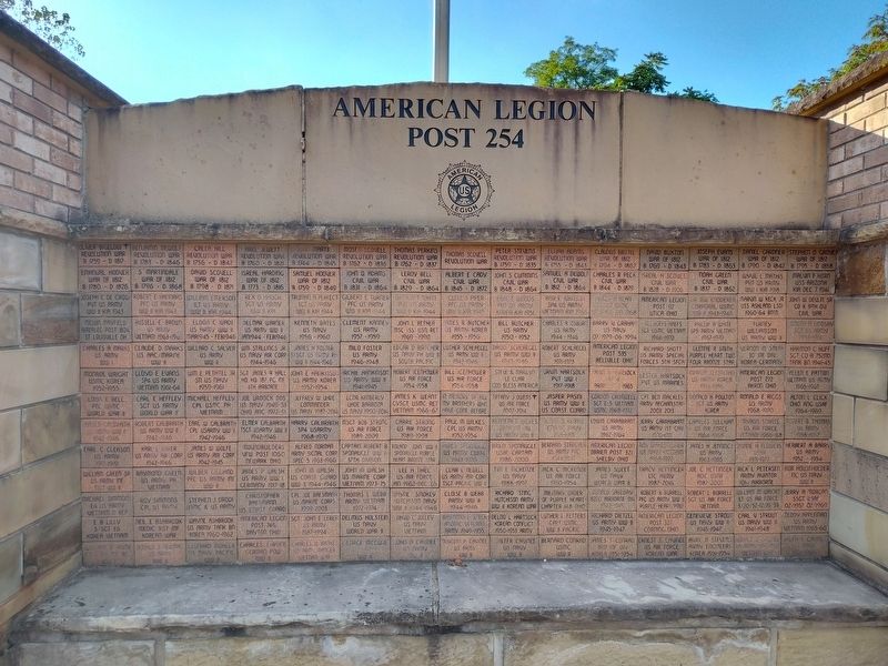 American Legion Post 254 Wall of Honor Marker image. Click for full size.