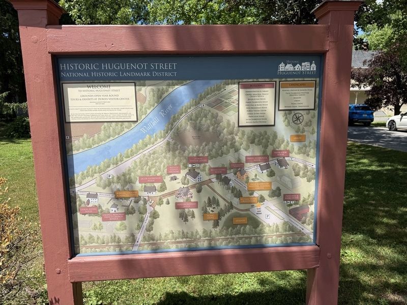 Historic Huguenot Street Marker. Click for full size. Historic Huguenot Street Marker image. Click for full size.