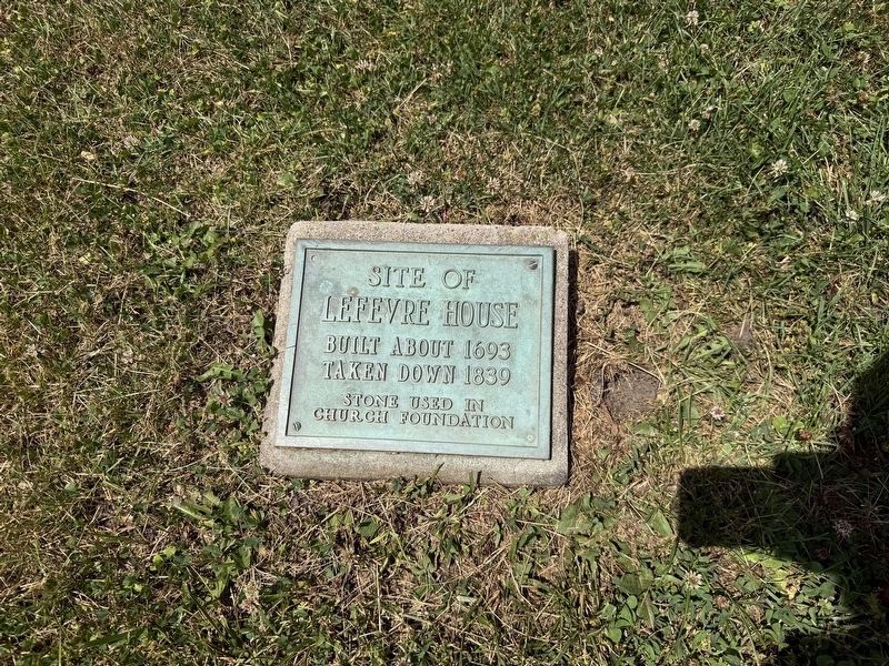 Site of Lefevre House Marker. Click for full size. Site of Lefevre House Marker image. Click for full size.