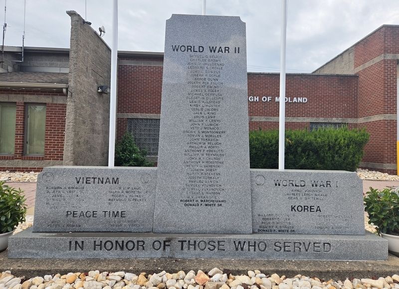 In Honor of Those Who Served Marker image. Click for full size.