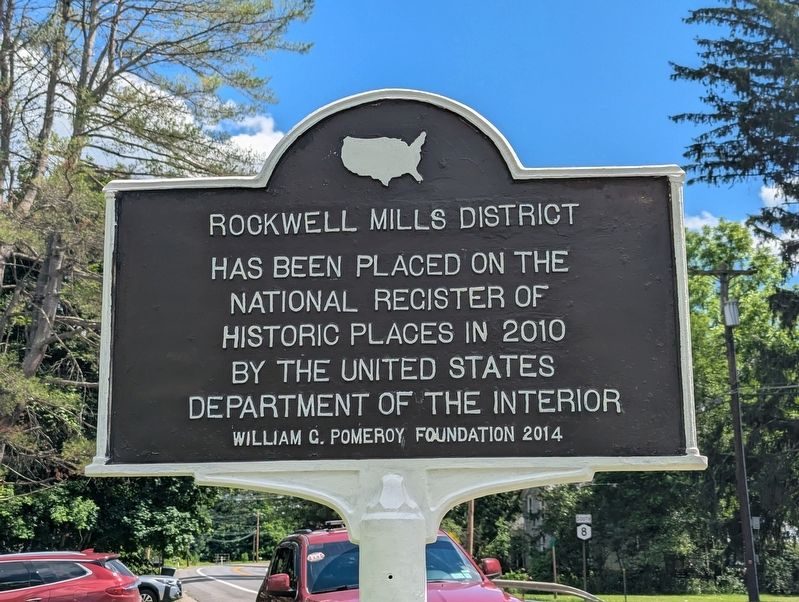 Rockwell Mills District Marker. Click for full size. Rockwell Mills District Marker image. Click for full size.