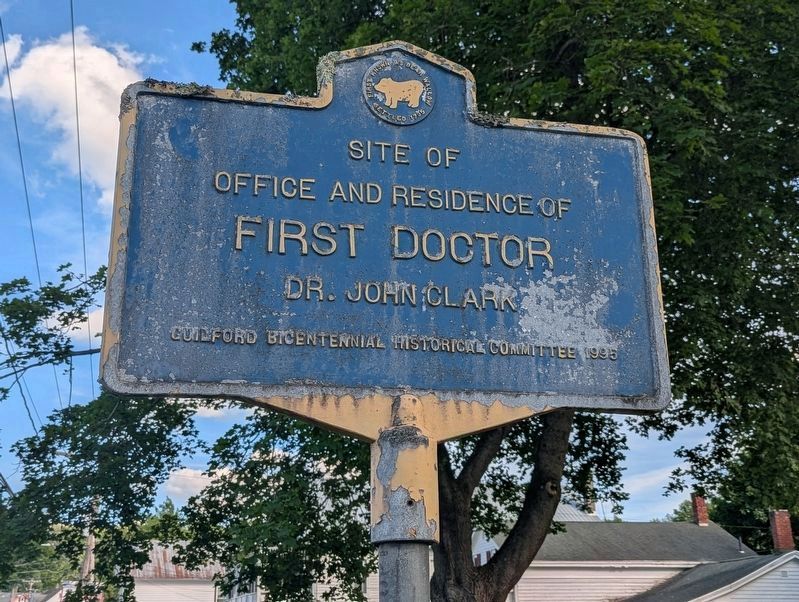 Site of Office and Residence Of First Doctor Marker as it looks in June 2026. Click for full size. Site of Office and Residence Of First Doctor Marker as it looks in June 2026 image. Click for full size.