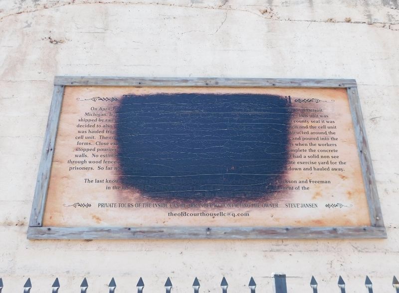 The Old Jefferson County Jail Marker image. Click for full size.