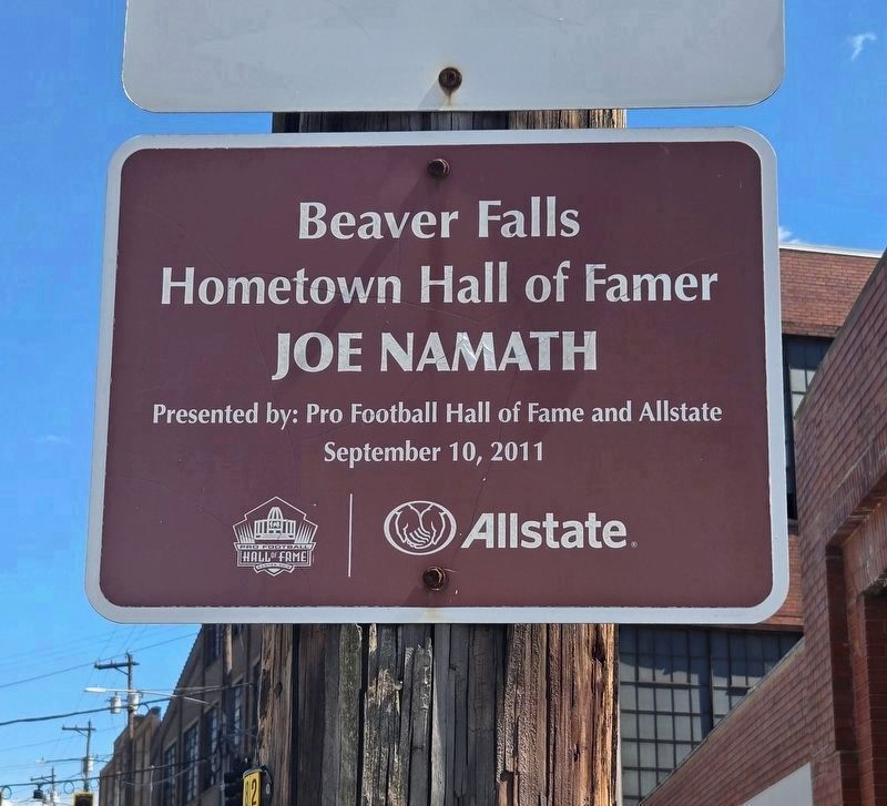 Joe Namath Marker image. Click for full size.