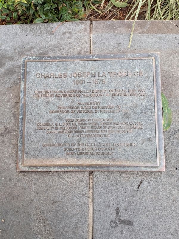 Charles Joseph La Trobe CB Marker image. Click for full size.