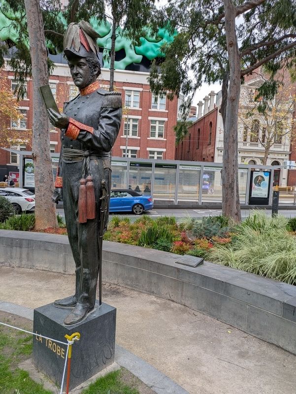 Charles Joseph La Trobe CB Sculpture and Marker image. Click for full size.
