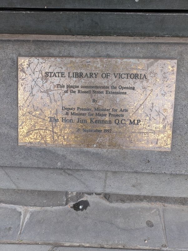 State Library Extensions Marker. Click for full size. State Library Extensions Marker image. Click for full size.