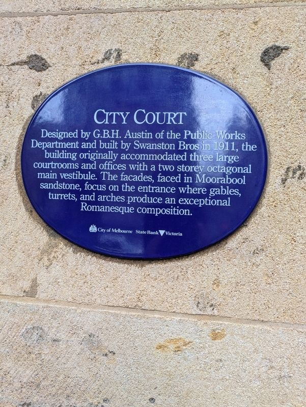 City Court Marker image. Click for full size.
