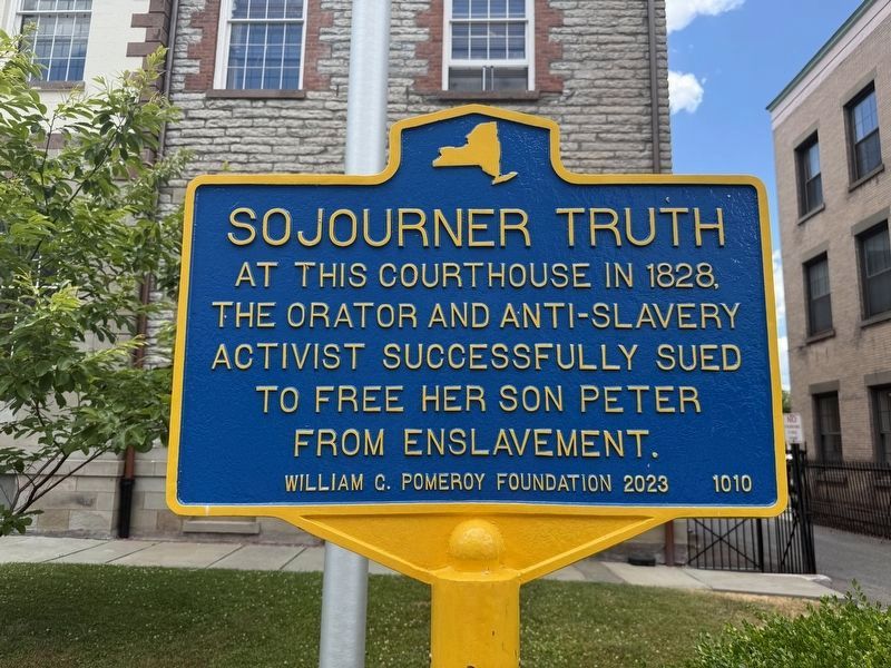 Sojourner Truth Marker image. Click for full size.