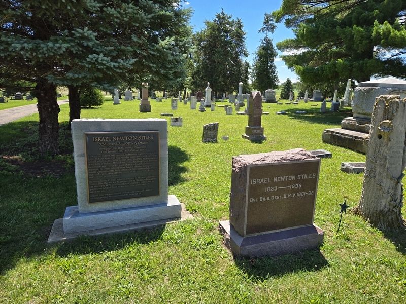 Israel Newton Stiles Marker. Click for full size. Israel Newton Stiles Marker image. Click for full size.