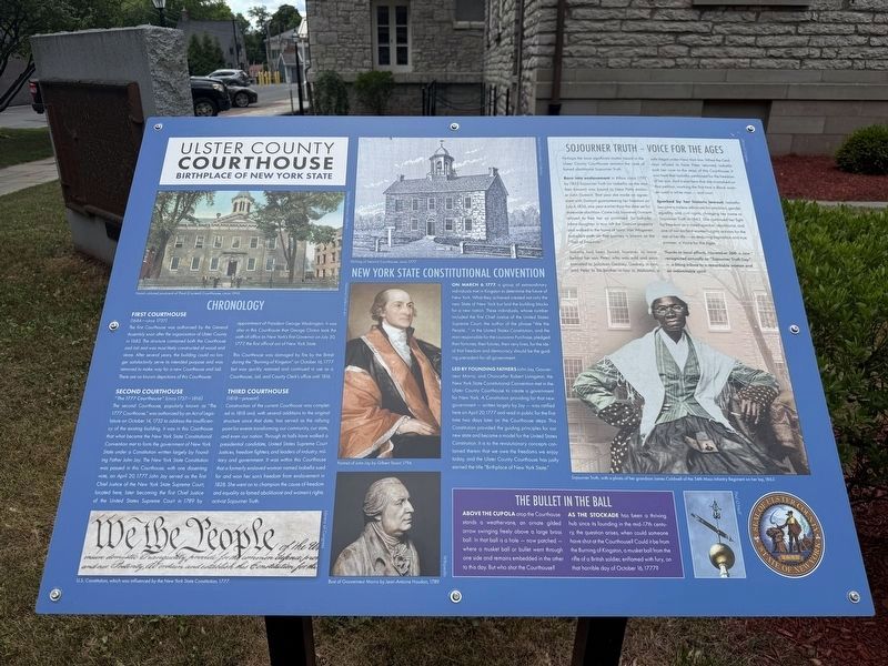 Ulster County Courthouse Marker image. Click for full size.