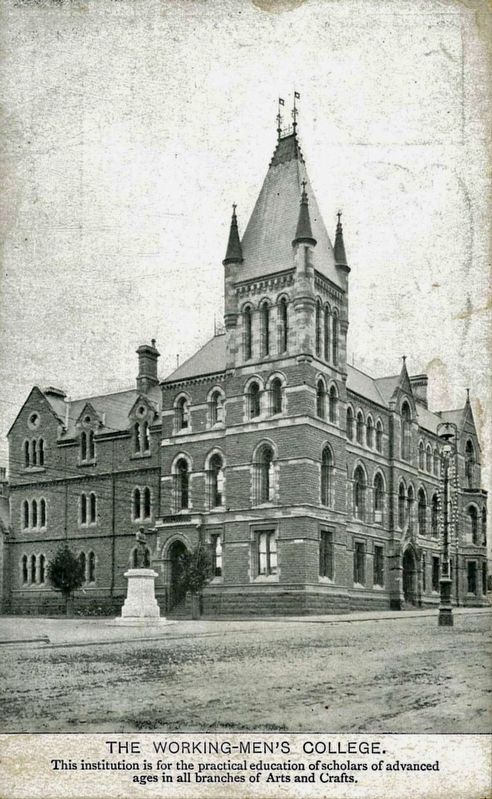 Former Working Men's College image. Click for full size.
