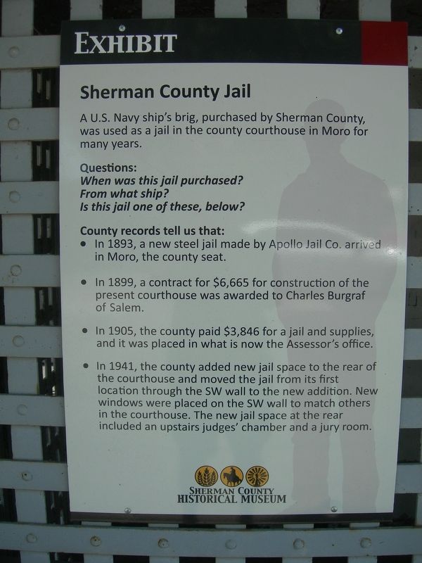 Sherman County Jail Marker. Click for full size. Sherman County Jail Marker image. Click for full size.