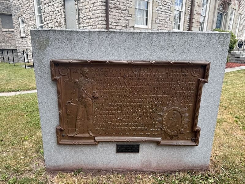 Beginning of the State of New York Marker. Click for full size. Beginning of the State of New York Marker image. Click for full size.