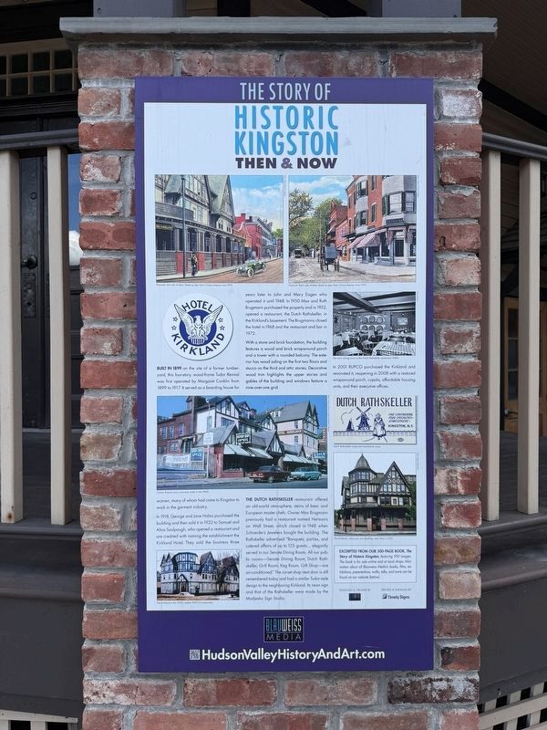 The Story of Historic Kingston Marker. Click for full size. The Story of Historic Kingston Marker image. Click for full size.