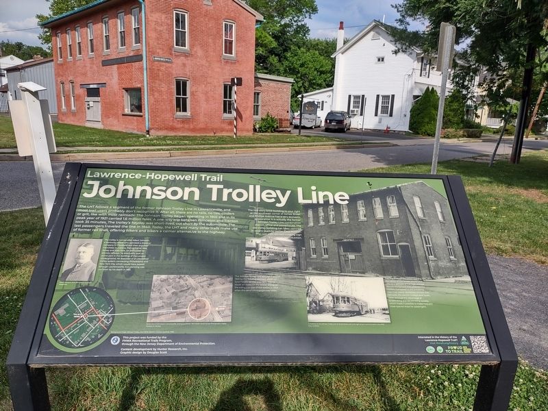 Johnson Trolley Line Marker image. Click for full size.
