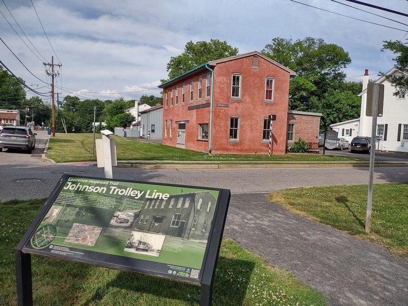 Johnson Trolley Line Marker image. Click for full size.