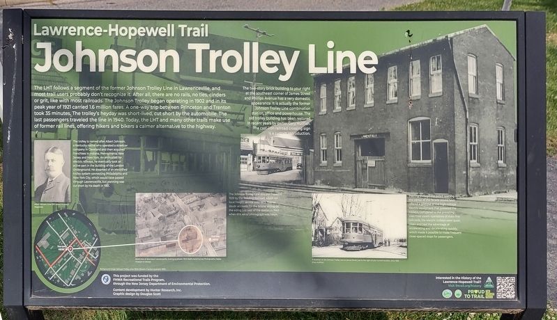 Johnson Trolley Line Marker image. Click for full size.