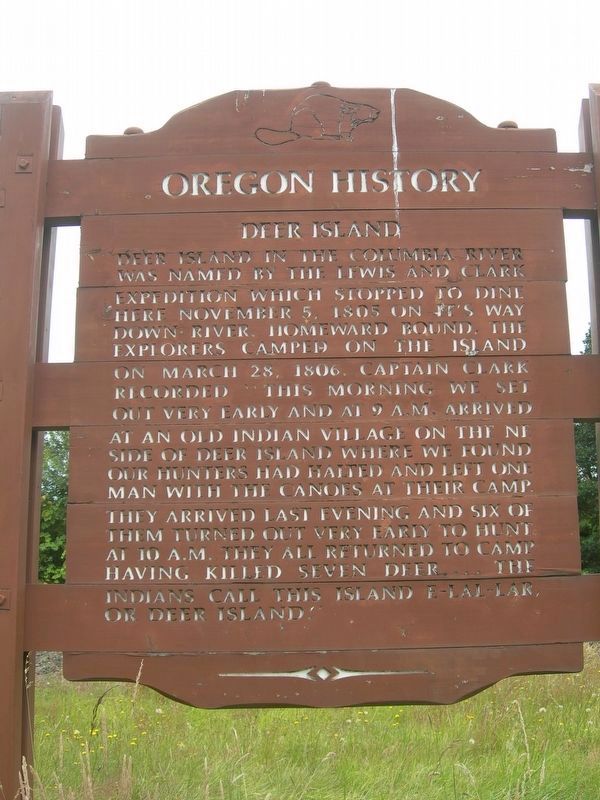 Deer Island Marker image. Click for full size.
