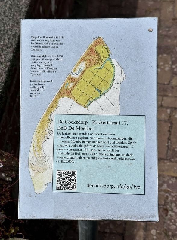 De Cocksdorp - Kikkertstraat 17, BnB De Moerbei Marker image. Click for full size.