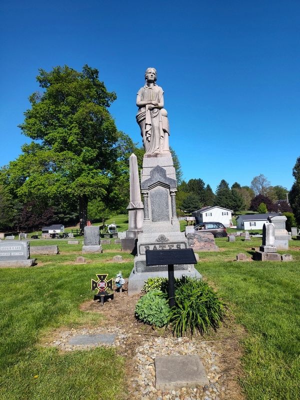 Capt. M. V. Bates - Wife Anna Swan Bates - Infant Boy Marker image. Click for full size.