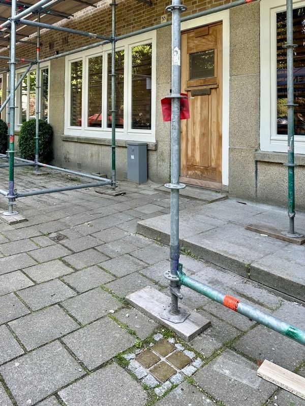 Otto Frank stolperstein - wide view. Click for full size. Otto Frank stolperstein - wide view image. Click for full size.