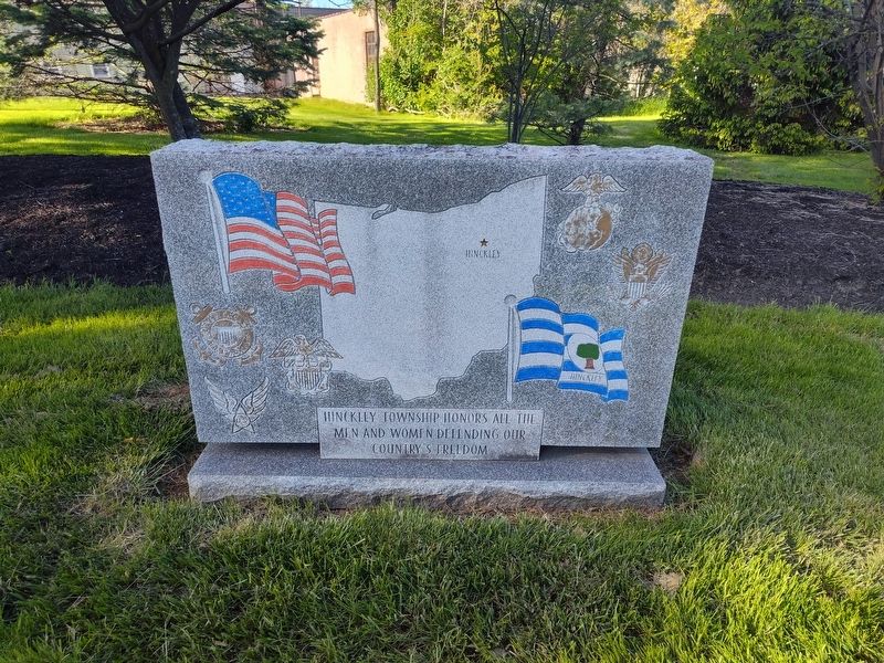 Hinckley Township Veterans Memorial Marker. Click for full size. Hinckley Township Veterans Memorial Marker image. Click for full size.