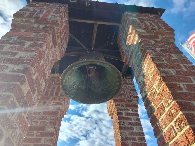 Brunswick's First Church Bell Marker image. Click for full size.