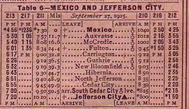 Chicago and Alton Timetable No. 6, December 1925. Click for full size. Chicago and Alton Timetable No. 6, December 1925 image. Click for full size.
