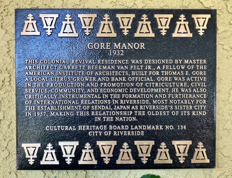 Gore Manor Marker. Click for full size. Gore Manor Marker image. Click for full size.