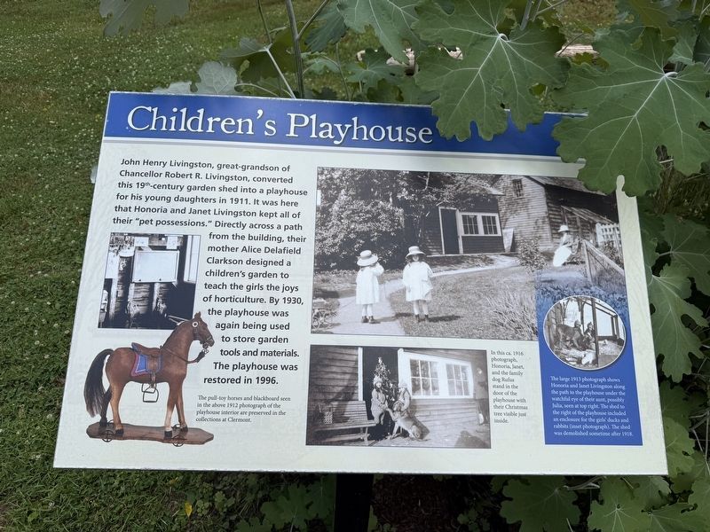 Children's Playhouse Marker. Click for full size. Children's Playhouse Marker image. Click for full size.