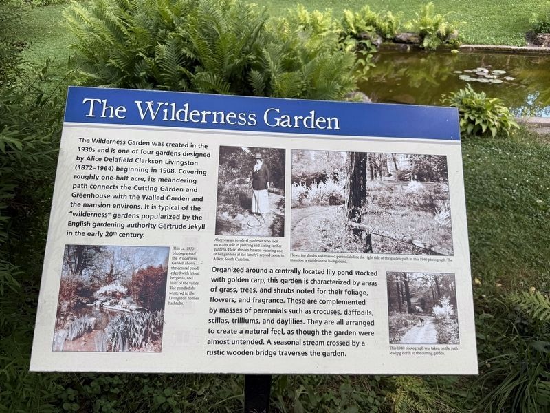 The Wilderness Garden Marker. Click for full size. The Wilderness Garden Marker image. Click for full size.