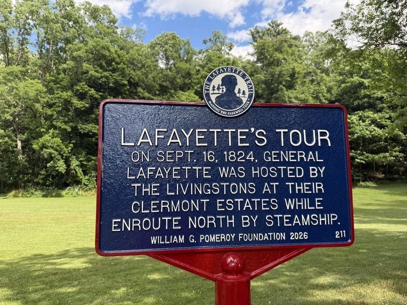 Lafayette's Tour Marker. Click for full size. Lafayette's Tour Marker image. Click for full size.