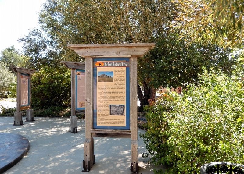 Battle of the Crow Buttes Marker. Click for full size. Battle of the Crow Buttes Marker image. Click for full size.