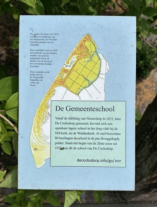 De Gemeente school / The Municipal School Marker image. Click for full size.