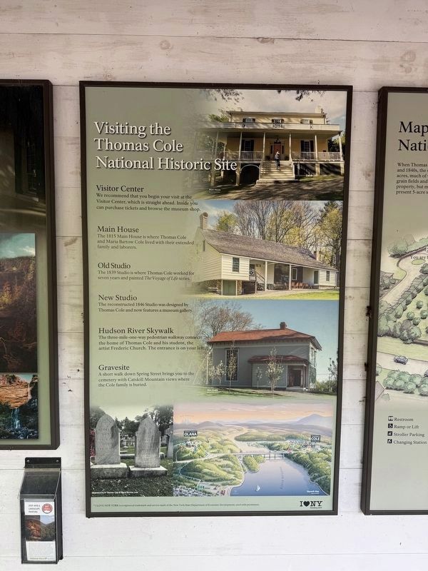 Visiting the Thomas Cole National Historic Site Marker. Click for full size. Visiting the Thomas Cole National Historic Site Marker image. Click for full size.