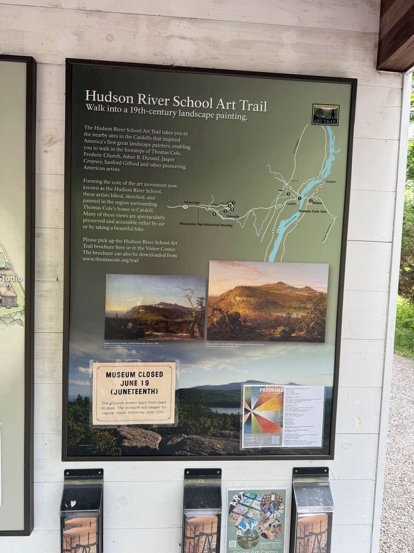 Hudson River School Art Trail Marker. Click for full size. Hudson River School Art Trail Marker image. Click for full size.